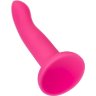Ярко-розовый, светящийся в темноте фаллоимитатор Sam Glow - 17 см.