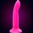 Ярко-розовый, светящийся в темноте фаллоимитатор Sam Glow - 17 см.  Цена 2 787 руб. - Ярко-розовый, светящийся в темноте фаллоимитатор Sam Glow - 17 см.