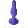 Фиолетовая анальная втулка Toyfa A-toys - 10,2 см.