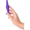 Фиолетовая анальная втулка Toyfa A-toys - 10,2 см.