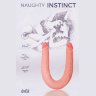 Двусторонний фаллоимитатор Naughty Instinct - 44 см.