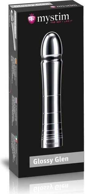 Фаллоимитатор для электростимуляции Glossy Glen Dildo - 14 см.