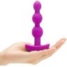 Анальная виброёлочка TRIPLET ANAL BEADS FUCHSIA - 14 см.
