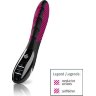 Вибратор с электростимуляцией Sizzling Simon Black Edition - 27 см.