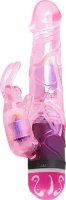 Розовый вибратор-кролик Lovers - 17,5 см.