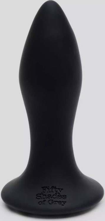 Черная анальная вибропробка Sensation Rechargeable Vibrating Butt Plug - 8,9 см.