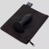 Черная анальная вибропробка Sensation Rechargeable Vibrating Butt Plug - 8,9 см.
