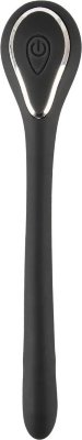 Черный гибкий уретральный стимулятор с вибрацией Vibrating Bendable Dilator - 13,5 см. Длина: 13.5 см. Диаметр: 1.1 см. Гибкий уретральный стимулятор с вибрацией. Для ценителей уретральной стимуляции. 10 режимов вибрации: разнообразие вариантов одним нажатием кнопки. Закругленный наконечник: для легкого введения. Изготовлен из силикона с приятной на ощупь текстурой: бесшовная обработка для удобного введения, ношения и игры. Податливый и гибкий: идеально адаптируется к вашей анатомии. Расширенное основание: надежно предотвращает скольжение. Водонепроницаемость: можно использовать в ванне и душе. Как использовать вибрирующий гибкий расширитель? Осторожно вставьте закругленный кончик шелковисто-мягкого вибрационного сгибаемого расширителя в уретру. В любом случае используйте смазку на водной основе, которая обеспечит легкое введение. Затем вы можете легко управлять 10 режимами вибрации с помощью одной кнопки на расширенном основании. Что особенного в вибрирующем гибком расширителе? Этот вибратор-расширитель - идеальная игрушка для любителей уретрального удовольствия: его разнообразные вибрации заставят вашу уретру дрожать от удовольствия! Благодаря высокому уровню гибкости и бесшовному силикону с покрытием soft touch вибратор-расширитель легко вводится и легко адаптируется. Расширенное основание также гарантирует, что вы не вставите игрушку слишком далеко или даже соскользнет внутрь. Совет для удовольствия: носите вибратор-расширитель в уретре во время мастурбации и испытайте особую кульминацию! Рабочая длина - 10 см. Минимальный диаметр - 0,6 см. Страна: Китай. Материал: силикон. Батарейки: встроенный аккумулятор.