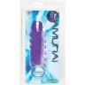 Закрытая фиолетовая насадка с пупырышками SAMURAI PENIS SLEEVE PURPLE - 14,5 см.