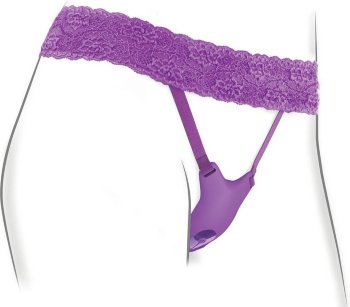 Фиолетовый пояс с вибровкладкой Ultimate G-Spot Butterfly Strap-On