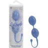 Голубые каплевидные вагинальные шарики L amour Premium Weighted Pleasure System
