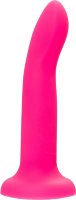 Ярко-розовый, светящийся в темноте фаллоимитатор Bucky Glow - 14 см.