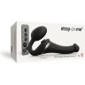 Черный безремневой страпон Multi Orgasm Size S с клиторальной стимуляцией