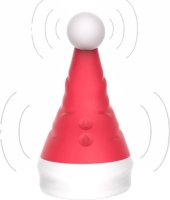 Красный вибростимулятор в форме колпака Magical Santa Hat