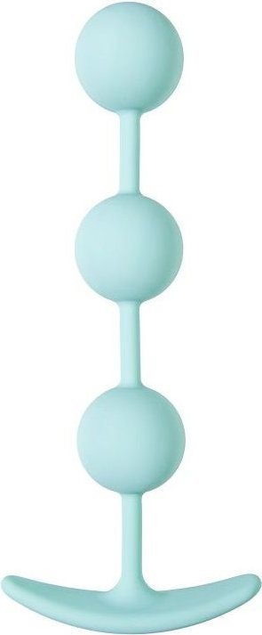 Мятные анальные шарики на сцепке Triplex - 15 см.