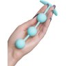Мятные анальные шарики на сцепке Triplex - 15 см.