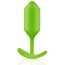 Лаймовая пробка для ношения B-vibe Snug Plug 3 - 12,7 см.  Цена 12 331 руб. - Лаймовая пробка для ношения B-vibe Snug Plug 3 - 12,7 см.