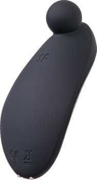 Черный вибростимулятор клитора Satisfyer Spot On 2