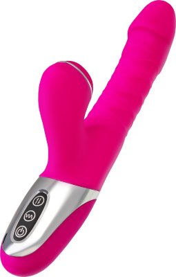 Розовый вибратор с вакуум-волновой стимуляцией клитора To-Frolly - 21,5 см.  Цена 9 069 руб. Длина: 21.5 см. Диаметр: 3.4 см. Откройте для себя мир максимального удовольствия с резвым вибратором To-Frolly! Этот мощный девайс станет вашим идеальным спутником для экспериментов и наслаждения основными эрогенными зонами. С функцией UP&DOWN, он создает реалистичные фрикции, даря вам иллюзию живого проникновения и усиливая ваше удовольствие до предела. Выпуклая рельефная головка дарит особенное удовольствие при стимуляции. Одновременно вакуум-волновой стимулятор нежно посасывает клитор, унося вас к взрывным кульминациям. Воплотите в реальность ваши самые глубокие фантазии. To-Frolly изготовлен из высококачественного бархатистого силикона, который приятно ласкает вашу кожу и создает неповторимое ощущение комфорта. Благодаря возможности зарядки от USB, вы можете наслаждаться его мощными возбуждающими функциями в любое время и в любом месте. Вибратор предлагает 7 режимов проникающих вибродвижений и 3 режима вакуум-волновой стимуляции, позволяя вам настроить интенсивность и выбрать самый идеальный режим для вашего удовольствия. Рабочая длина - 12,5 см. Страна: Китай. Материал: силикон. Батарейки: встроенный аккумулятор.