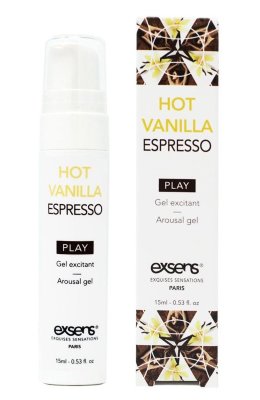 Возбуждающий гель Hot Vanilla Espresso Arousal Gel - 15 мл.  Цена 2 633 руб. Кто не любит кофе в постель? Этот вкусный возбуждающий гель с горячим ванильным эспрессо обеспечивает интенсивное ощущение прохлады и дарит вам восхитительный аромат ванильного латте, который вы так любите. Попробуйте этот восхитительный усилитель удовольствия, чтобы оптимизировать свое оргазмическое блаженство. Свежая, привлекательная формула сильно повышает либидо и делает интимную игру еще более приятной. До 100 применений на флаконе! ПОМНИТЕ: эти охлаждающие гели для возбуждения очень сильные, поэтому для начала используйте всего одну каплю! Вы всегда можете добавить больше. нанесите небольшую каплю на клитор, пенис, соски или в любое место, где требуется охлаждение, чтобы открыть для себя интенсивные и взрывные ощущения. vegan glycerin, propylene glycol, aroma (flavor), ethyl menthane carboxamide, sodium saccharin, carbomer, aqua (water), sodium hydroxide, anise alcohol. Страна: Франция. Объем: 15 мл.
