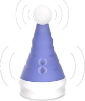 Сиреневый вибростимулятор в форме колпака Magical Santa Hat