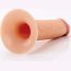 Телесный полый страпон на черных ремнях Hollow Silicone Strap-on - 17,8 см. - Телесный полый страпон на черных ремнях Hollow Silicone Strap-on - 17,8 см.