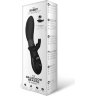 Чёрный анальный вибратор BEADED BACKDOOR RABBIT