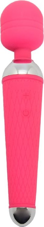 Розовый wand-вибратор Pichile - 20 см.