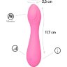 Розовый мини-вибратор Mephona - 11,7 см.