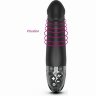Черный вибратор с электростимуляцией Real Deal Neal - 16,5 см.