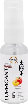 Интимный гель-смазка на водной основе VITA UDIN с ароматом персика - 30 мл.