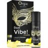 Съедобный жидкий вибратор Dual Vibe! со вкусом лимонного джина с тоником - 15 мл.