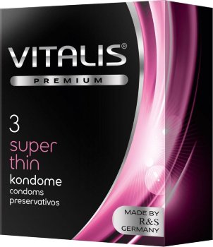 Ультратонкие презервативы VITALIS PREMIUM super thin - 3 шт.