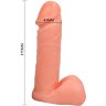 Реалистичный фаллоимитатор на трусиках - 17,5 см.