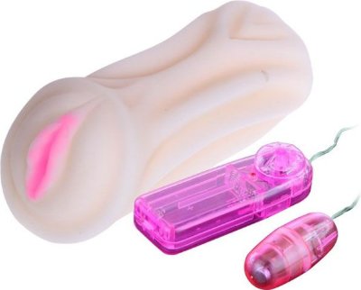Вибрирующий тугой мастурбатор  Цена 1 470 руб. Длина: 13 см. Компактный мастурбатор в виде вагины с розовыми половыми губками и вибрацией. Изготовлена из TPR, приятная на ощупь, имеет ребристую поверхность, чтобы изделие не выскальзывало из рук. Внутренняя поверхность рельефная, что позволит получить больше наслаждения. Вибрация осуществляется при помощи виброяичка с выносным пультом, на котором легко регулируется скорость его вибрации. Страна: Китай. Материал: термопластичная резина (TPR). Батарейки: 2 шт., тип AA.