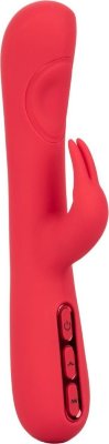 Розовый вибромассажер-кролик Throb Pulse - 21,5 см.  Цена 13 514 руб. Длина: 21.5 см. Диаметр: 3.75 см. Throb Pulse - это мощный вибромассажер кролик, с двумя уникально расположенными моторчиками, которые пульсируют по обеим сторонам игрушки, обеспечивая более глубокую интенсивную стимуляцию стенок влагалища и точки G и клиторальным отростком в виде кроличьих ушек . Мощный мотор обеспечивает 3 скорости «интенсивного пульсирующего воздействия» и 7 функций равномерной интенсивной вибрации, пульсации и эскалации. Вибромассажер изготовлен из мягкого силикона премиум-класса безопасного для тела, не содержащего фталатов, обеспечивающего приятные и гарантированно безопасные тактильные ощущения. Идеально подходит для стимуляции точки G, стенок влагалища и клиторальной зоны. Для комфортности введения и получения максимально приятных ощущений рекомендуем использовать смазку на водной основе. Управление осуществляется с помощью трех встроенных в основание кнопок. Чтобы включить или выключить игрушку, необходимо нажать и в течение трех секунд удерживать верхнюю кнопку питания. Имеется функция запоминания последнего выбранного режима Доступна возможность блокировки, которая позволит предотвратить самопроизвольное включение игрушки во время путешествий. Вибромассажер заряжается через USB и может быть подключен практически в любом месте, просто подсоедините идущий в комплекте шнур к совместимому порту компьютера или USB-адаптера (приобретается отдельно), а противоположный конец к разъему у основания. Полная зарядка занимает 2 часа, ее достаточно для беспрерывной работы от 60 до 80 минут. Рабочая длина - 10,75 см. Длина клиторального отростка - 5 см., диаметр - 2,5 см. Страна: Китай. Материал: силикон. Батарейки: встроенный аккумулятор.