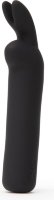 Черная вибропуля с ушками Rechargeable Rabbit Ears Bullet Vibrator