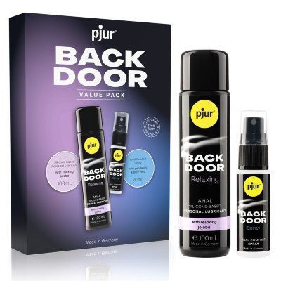 Набор для анального секса pjur Back Door Value Pack Этот эксклюзивный набор был специально разработан для расслабленного, но интенсивного анального секса. Спрей pjur Back Door благодаря пантенолу и алоэ вера повышает эластичность и снижает чувствительность в интимной области. Этот спрей также не содержит лидокаин или бензокаин, поэтому не вызывая онемения. Расслабляющая смазка pjur Back Door - идеальный компаньон для длительных и интенсивных игр. Лубрикант содержит масло жожоба, которое расслабляет мышцы. А его силиконовая основа высокого качества обеспечивает длительное действие смазки. Набор pjur Back Door Value Pack создан с учетом всех потребностей, возникающих при анальном сексе. Покупая 2 средства в комплекте вы получаете комфортную и безопасную близость со своим партнером, даже в самых смелых фантазиях. В комплекте: спрей pjur Back Door (20 мл), смазка pjur Back Door (100 мл). Страна: Германия.