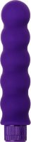Фиолетовый фигурный вибратор - 17 см.
