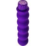 Фиолетовый фигурный вибратор - 17 см.