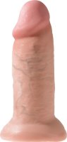 Телесный фаллоимитатор King Cock 10 Chubby - 25 см.