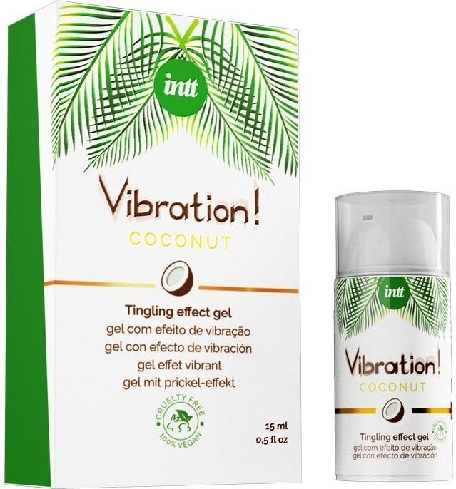 Возбуждающий гель с ароматом кокоса Vibration Coconut - 15 мл.