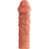Телесная насадка на фаллос с отверстием для мошонки EXTREME SLEEVE - 15,6 см.