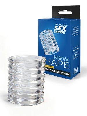 Прозрачная сквозная насадка на пенис с ребрышками  Цена 343 руб. Длина: 4.5 см. Диаметр: 2.8 см. Сквозная насадка на пенис увеличит толщину полового члена мужчины и позволит его партнёрше испытать потрясающие эротические эмоции. Рельефная поверхность изделия усилит возбуждение женщины. Интимный аксессуар изготовлен из эластичного материала. Хорошо мнётся и тянется. Подходит для пенисов разных размеров. Прост в применении и уходе. Страна: Китай. Материал: термопластичная резина (TPR).