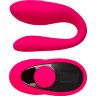 Розовый вибратор для пар Prawno с пультом ДУ