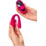 Розовый вибратор для пар Prawno с пультом ДУ