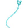 Мятная силиконовая анальная цепочка Froggy - 27,4 см.