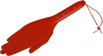 Красная хлопалка-ладошка - 35 см.