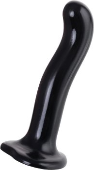 Черный стимулятор для пар P G-Spot Dildo Size M - 18 см.