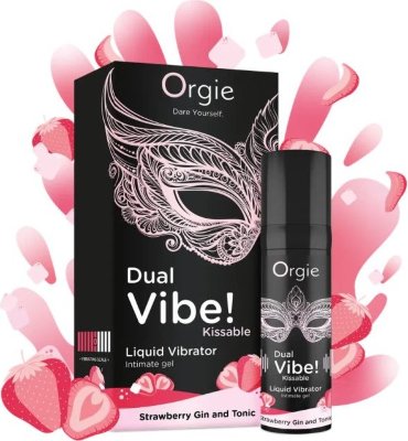 Съедобный жидкий вибратор Dual Vibe! со вкусом клубничного джина с тоником - 15 мл. Интимный гель для возбуждения содержит ингредиенты из амазонских растений и обладает натуральным ароматом джина с тоником и лимоном. Идеально подходит для пар и любителей самоудовлетворения. Обеспечивает вибрирующий и покалывающий эффект 6-го уровня. Нанесите небольшое количество геля на интимную зону и подождите несколько секунд, чтобы ощутить возбуждающую вибрацию и покалывание.Orgie рекомендует начинать с 1 дозы и корректировать дозировку в зависимости от ваших ощущений, чтобы достичь возбуждающего и комфортного эффекта. AQUA (WATER), GLYCERIN, POLYSORBATE 80, AROMA (FLAVOUR), ALOE BARBADENSIS (ALOE) LEAF JUICE, BENZYL ALCOHOL, PHENOXYETHANOL, CARBOMER, PROPYLENE GLYCOL, SODIUM SACCHARIN, ACMELLA OLERACEA (SPILANTHES) EXTRACT, NIACINAMIDE, AMINOMETHYL PROPANOL, ETHYLHEXYLGLYCERIN, PINENE, LIMONENE, POTASSIUM SORBATE, SODIUM BENZOATE, CITRIC ACID, TOCOPHEROL. Страна: Португалия. Объем: 15 мл.